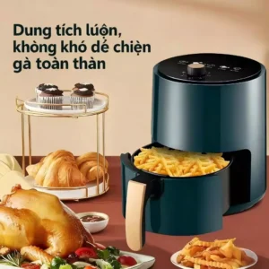 Nồi chiên không dầu CAMEL 4L，Đa năng, chiên gà, chiên khoai tây, ẩm thực không dầu